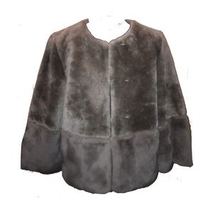LZJ fur Sheer Rabbit Coat